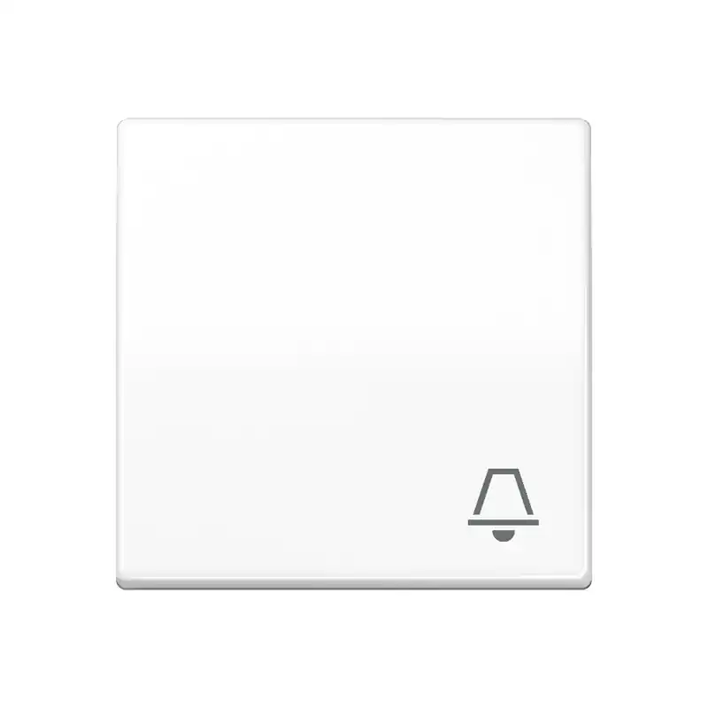 Jung 1-fach Wippe Blende Schalterabdeckung 55x55mm mit Klingelsymbol Direkt Vom Hersteller