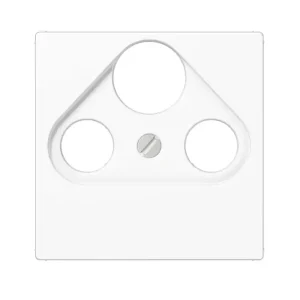 Handgefertigt Jung Blende für Antennendose 55x55mm Innenblende für BK-SAT-TV-Dose 3Loch Alpinweiss