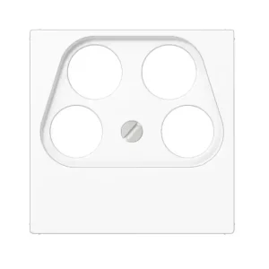 Original Jung Blende für Antennendose 55x55mm Innenblende für BK-SAT-TV-Dose 4Loch Alpinweiss