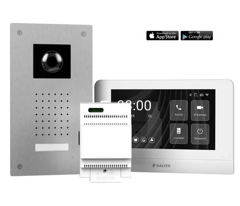 Kamera Türsprechanlage 2-Draht für 1-Familienhaus mit Touch Monitor ENTRI-L Türsprech Sprechanlage Online Kaufen