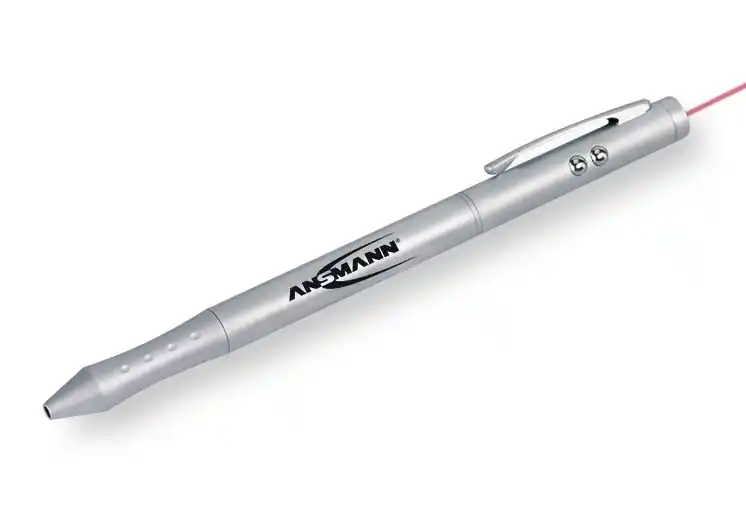 Markenware Laserpointer mit 4 Funktionen Infiniter 4in1 mit integriertem Touchscreen Stift
