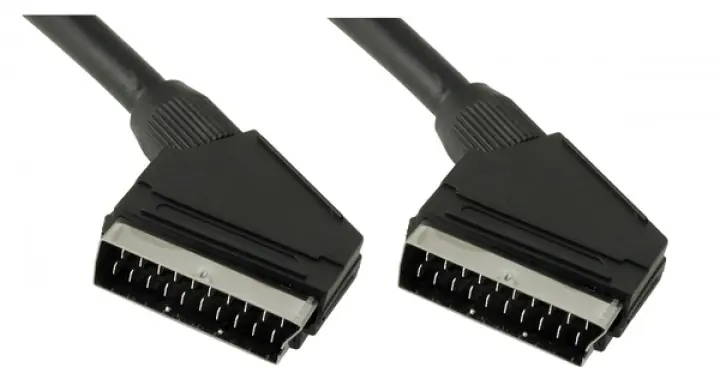 Begrenztes Angebot Scartkabel 3m Scart vollbelegt mit Gesamtschirmung 21-pol vernickelt