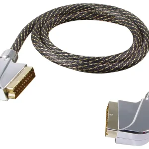 Scartkabel 5m HQ Metallstecker vergoldet Begrenztes Angebot