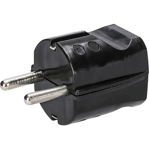 Schutzkontaktstecker Schwarz 16A 250VAC Jetzt Bestellen