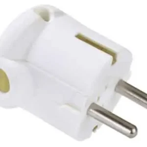 Echt Schutzkontaktstecker Weiss 16A 250Vac Bachmann