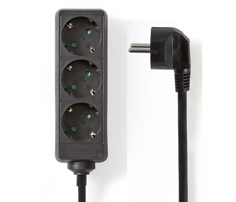 Steckdose 3-fach Steckdosenleiste mit 5m Kabel Schwarz Meistverkauft