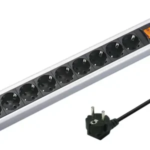 Steckdose 9-fach Steckdosenleiste 16A mit Netzschalter und Befestigungsösen Mega-Angebot