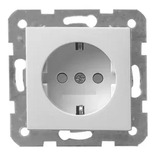 Top-Seller Steckdose UP mit Innenblende 50x50mm RW Reinweiss mit Kinderschutz