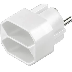 Neue Kollektion Steckdosen Adapter Schutzkontakt-Stecker auf 2x Euro Buchse Multistecker