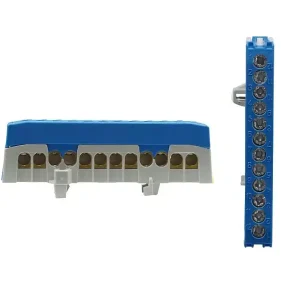 Verteilerklemmen N-Klemme 12pol bis 16qmm Blau Versand Am Gleichen Tag