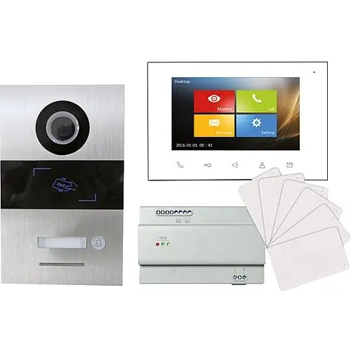 Nur Für Kurze Zeit Villa AS Kamera Türsprechanlage 2-Draht für 1-Familienhaus mit 1x 7zoll Touch Monitor