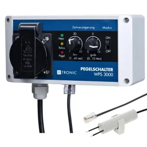Wasserpegelschalter einstellbare Pegelüberwachung Pumpen Steuerung 230V mit Relais WPS3000 Neue Ware
