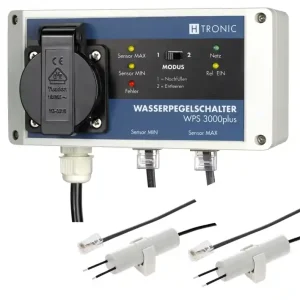 Gratis Versand Wasserpegelschalter Füllstands-Differenzschalter Pumpen Steuerung 230V mit Relais WPS3000-Plus
