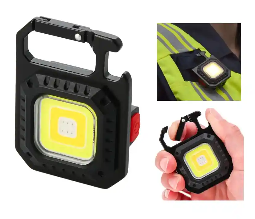 Highlight Work Square LED-Akku-Leuchte mit 7-Lichtmodi Magnet Metallhaken Lihium-Akku USB-C IPX4 Outdoor