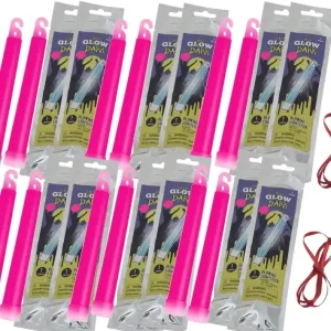 Wochenendangebot Knicklicht PINK mit Halsband --- 12-Stück Packung -----