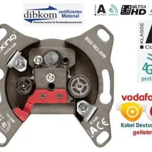 Top-Angebot Antennendose Einzeldose Kabelfernseh Dose CATV Rückkanal DATA für Kabel-Deutschland