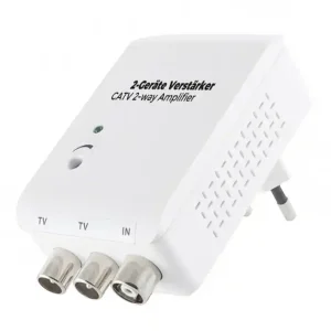 Antennenverstärker 20dB 2-fach CATV Verstärker für Kabelfernsehen Markenprodukt