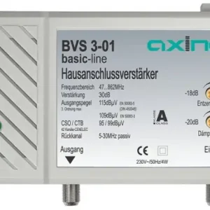 Expressversand Antennenverstärker 30dB regelbar Hausanschlussverstärker Kabelfernsehen tauglich