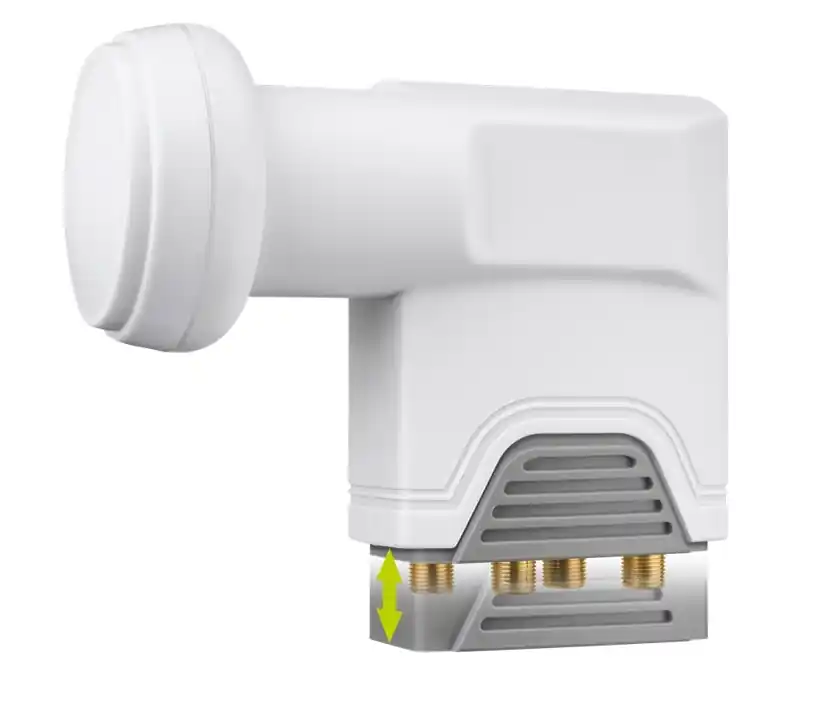 SAT LNB Quattro Digital Analog 40mm ohne Switch für Multischalter Rabatt