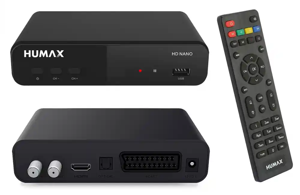 Neuheit SAT Receiver HD NANO mit USB-Player HDMI Scart und Fernbedienung