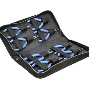 Sichere Zahlung 8-teilig Zangenset Seitenschneider Spitz schräg Rundspitzzange Kleinzangen mit Etui