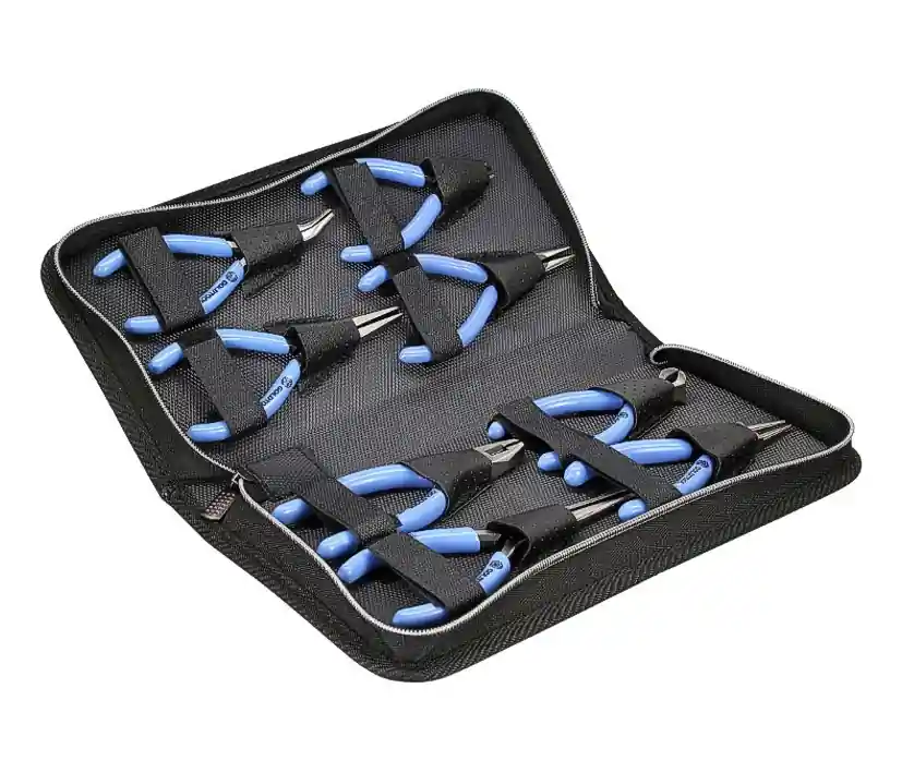 Sichere Zahlung 8-teilig Zangenset Seitenschneider Spitz schräg Rundspitzzange Kleinzangen mit Etui