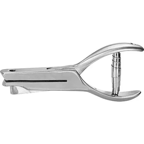 Sofort Bestellen DGUV Zange Edelstahl Lochzange 2mm für Prüfaufkleber