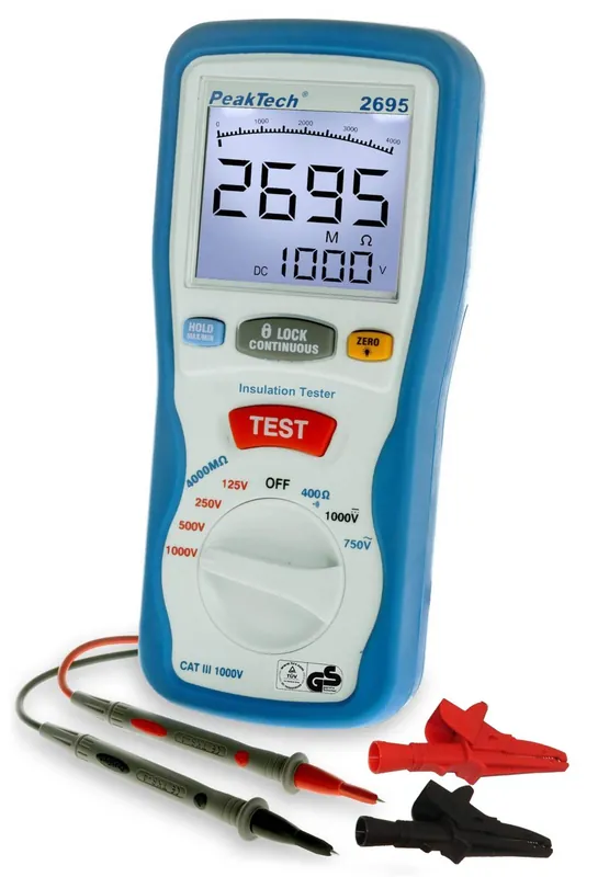 Heute Kaufen Isolationsmessgerät P2695 VDE Tester Isolationsmesser Instlationstester bis 1000V