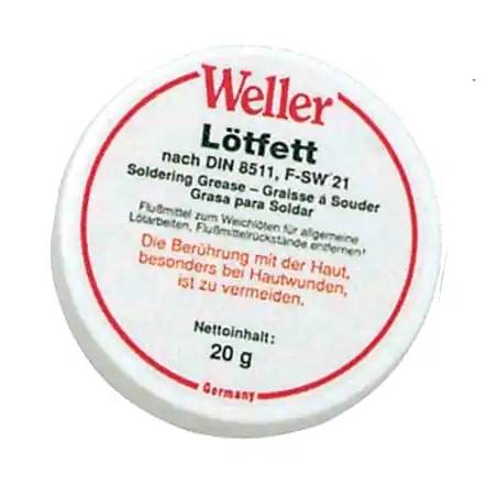Kostenfreie Lieferung Lötfett Lötpaste 20gramm zum verlöten von Elektronikbauteilen nach DIN8511