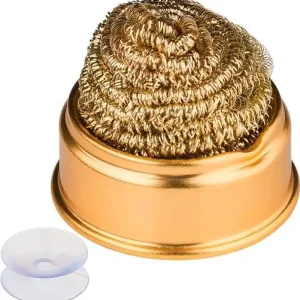 Wochenendangebot Lötkolben Lötspitzenreiniger 55mm Metall-Abstreifschwamm mit Saugnapf