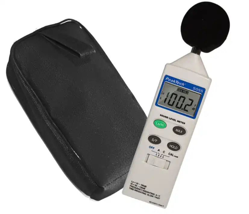 Schneller Versand Messgerät Schallpegel P5055 35 bis 135dB LCD 2 Bereiche Schallpegelmessung