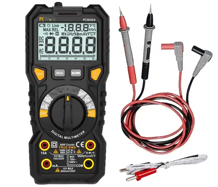 Messgerät Universalmessgerät PCWork PCW Digitales Multimeter TRUE-RMA Automatik Jetzt Kaufen