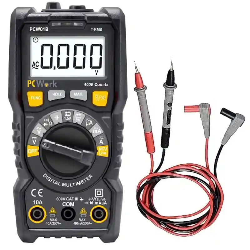 Heißes Angebot Messgerät Universalmessgerät PCWork PCW Digitales Multimeter TRUE-RMS Automatik