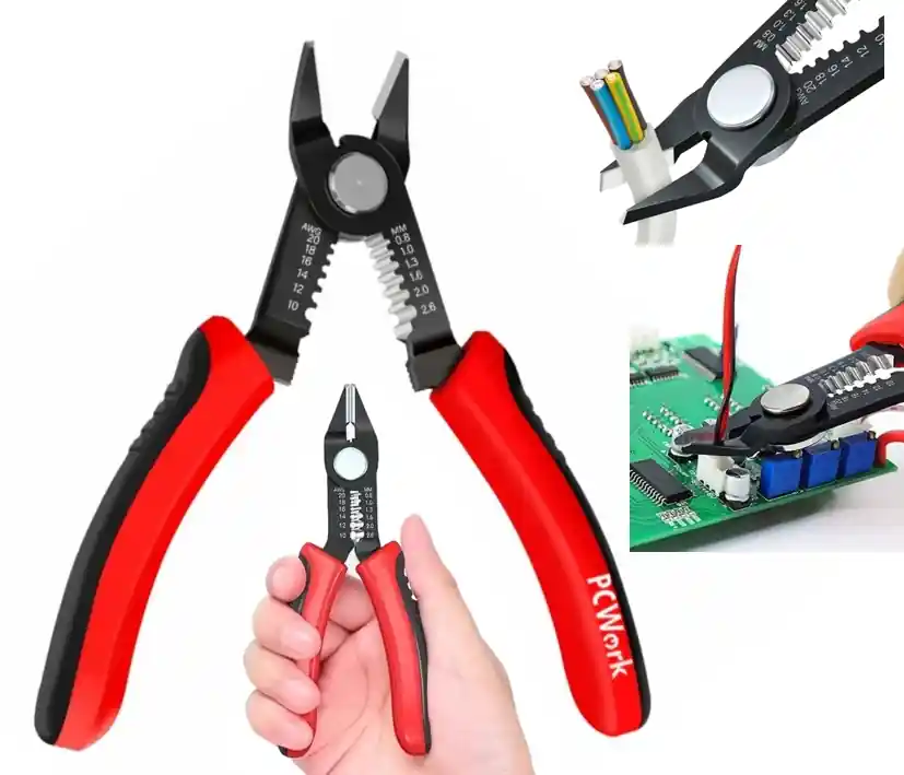 Ausverkauf Seitenschneider Abisolierzange 2in1 Kleinzange Elektronikerzange