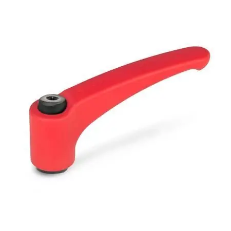 Exklusiv VERSTELLB.KLEMMHEBEL, ROT-STRUKTURMATT von Otto Ganter Herstellernummer: 602-95-M10-RS