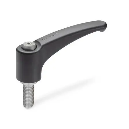 Top-Seller ELESA-KLEMMHEBEL, EDELSTAHL, SCHWARZGRAU von Otto Ganter Herstellernummer: 604.1-78-M8-25-SG