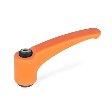 Markenprodukt ELESA-KLEMMHEBEL, ORANGE von Otto Ganter Herstellernummer: 604-63-M8-OR