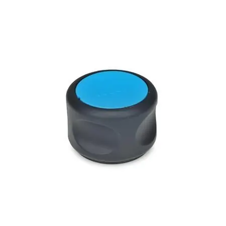 SOFTLINE-DREHKNOPF, EDELSTAHLBUCHSE, DECKEL BLAU von Otto Ganter Herstellernummer: 624.5-63-K10-DBL Mega-Angebot