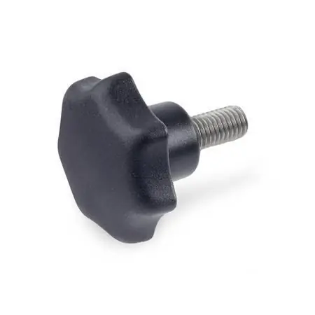 Neue Kollektion STERNGRIFFSCHRAUBE MIT EDELSTAHL-GEWINDESTIFT von Otto Ganter Herstellernummer: 6336.5-ST-40-M10-55
