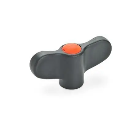Neue Kollektion ELESA-FLÜGELMUTTER, ABDECKKAPPE ORANGE von Otto Ganter Herstellernummer: 634-48-M8-E-DOR