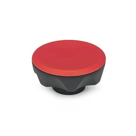 Mengenrabatt ELESA-STERNGRIFF, OBERTEIL ROT von Otto Ganter Herstellernummer: 636-45-M6-E-DRT