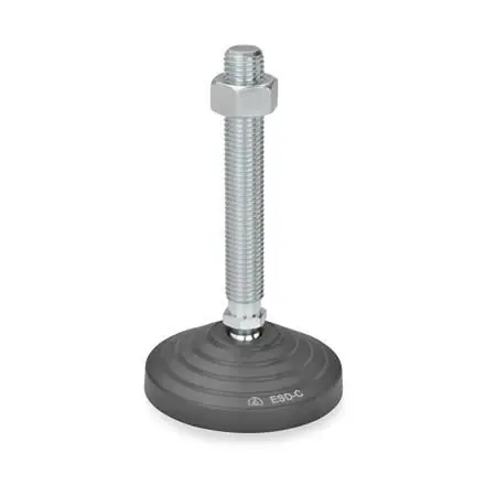 Sichere Zahlung ESD-GELENKFUSS MIT MUTTER, MIT GUMMIAUFLAGE von Otto Ganter Herstellernummer: 344.2-125-M20-198-BG