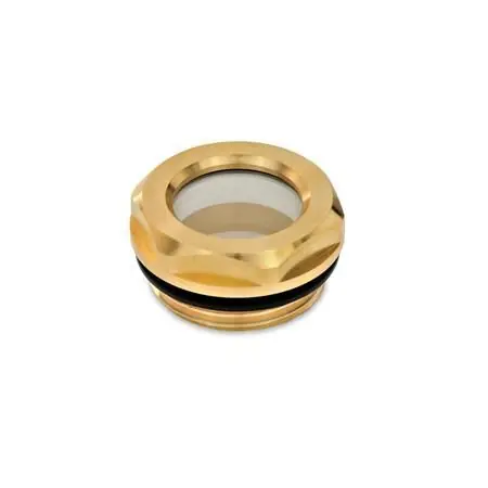 Highlight ÖLSCHAUGLAS AUS MESSING, MIT NATURGLAS von Otto Ganter Herstellernummer: 743.2-24-M33X1,5-B