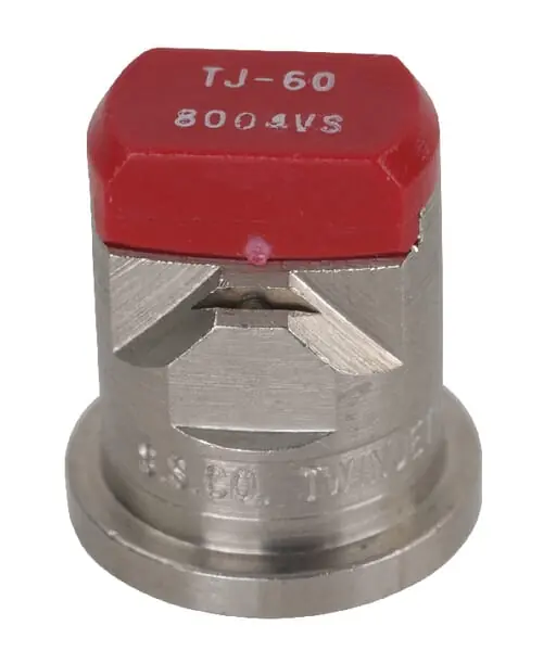 Meistverkauft Doppelflachstrahldüse TJ 80° rot V2A (TJ608004VS)