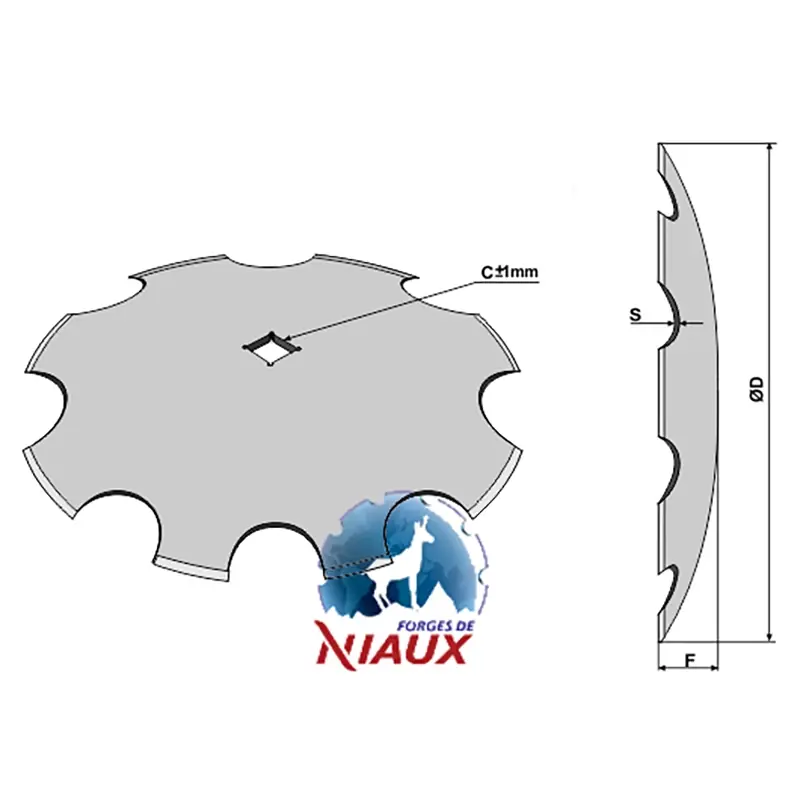 Ausverkauf Scheibe gezackt Niaux (31-151126)