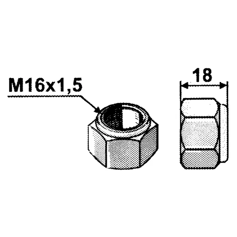 Sonderaktion Mutter selbstsichernd M16x1,5 8.8