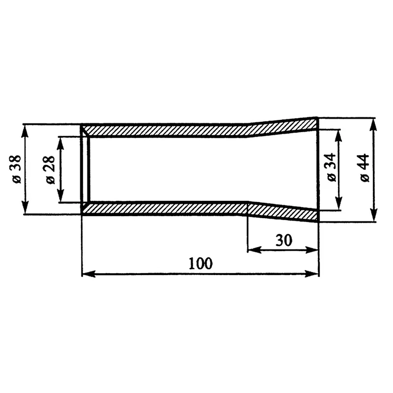 Preiswert Einschweißbuchse 100x44 mm
