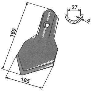 Gänsefußschar 105 mm Direktkauf