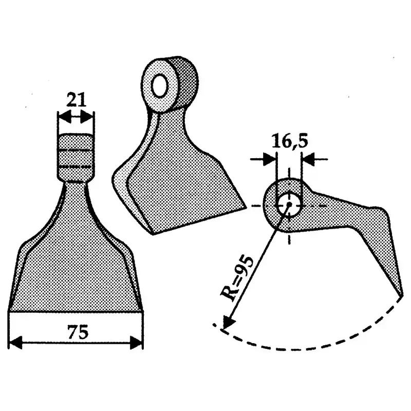 Original Hammerschlegel passend zu HMF LS-Ausführung, Fehrenbach, Hammerschmied, Vogel & Noot