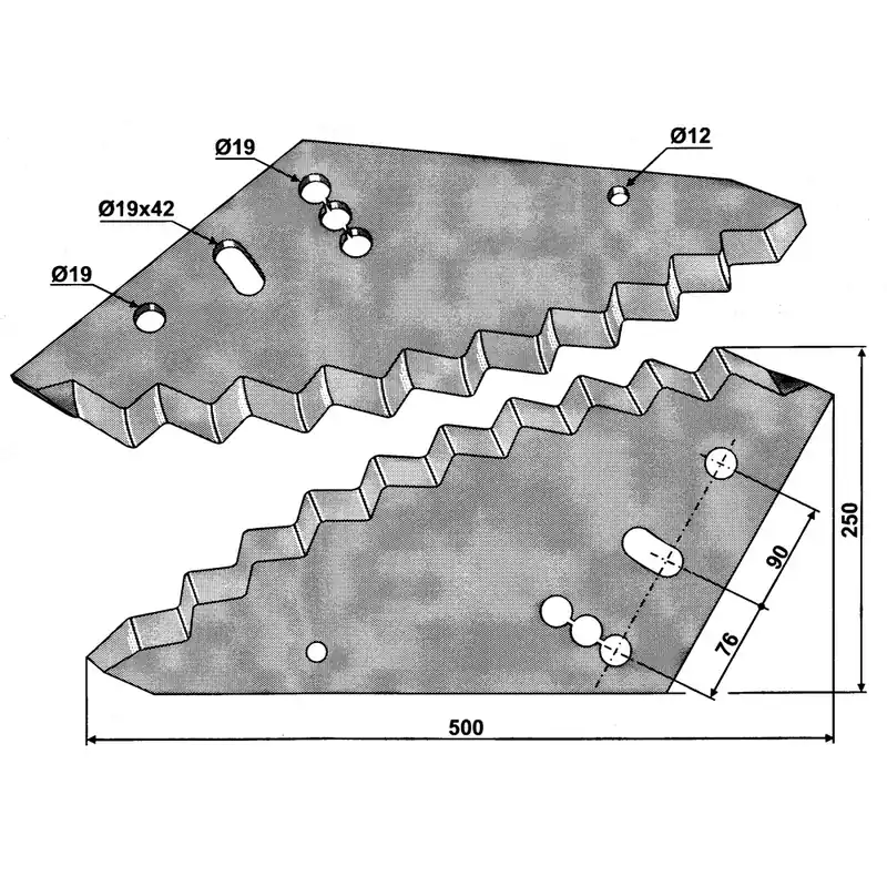 Geprüft Futtermischwagenmesser kurz 540 x 8 mm zu Mayer Siloking